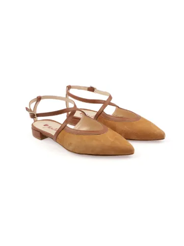 Picture of POSITANO IN LOVE | Women's Agnese Suede Flat Shoes