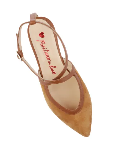 Picture of POSITANO IN LOVE | Women's Agnese Suede Flat Shoes