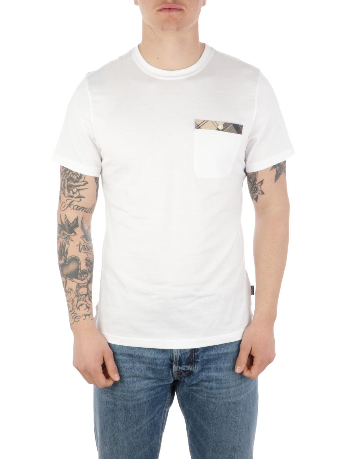 Barbour T-Shirt Durness Pocket Tee WH11 