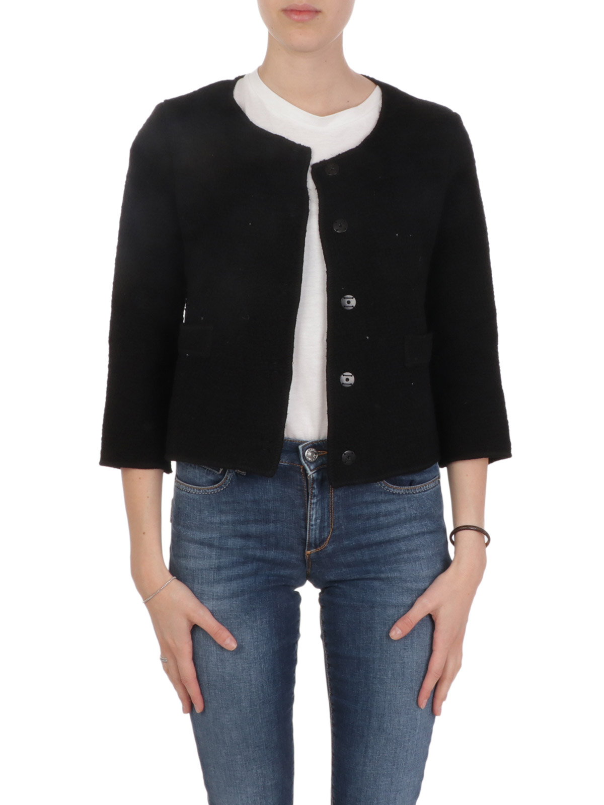 Chanel blazer black deals