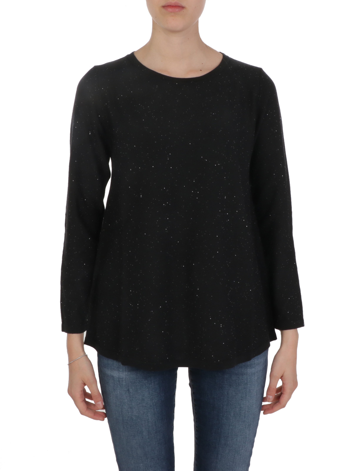 black cotton jumper womens