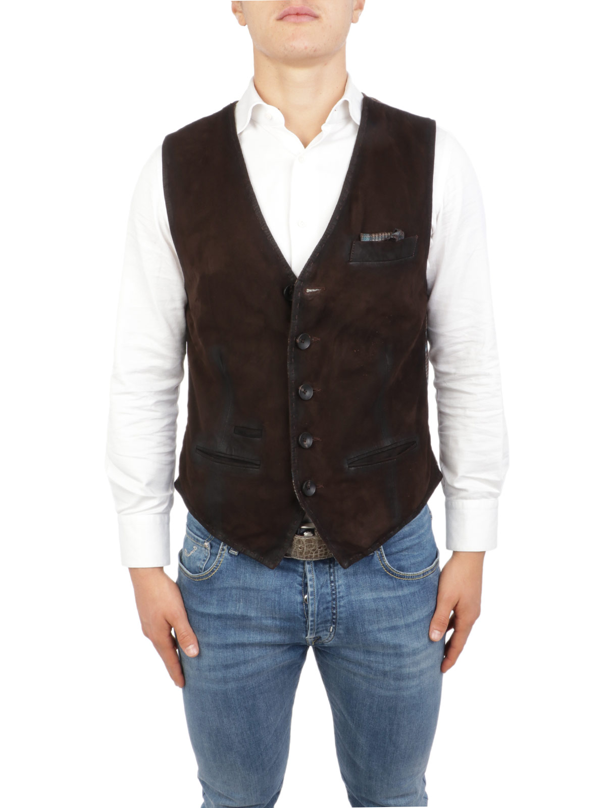 mens suede waistcoat