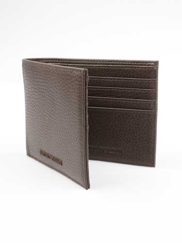Picture of EMPORIO ARMANI | Men's Tumbled Leather Bi Fold Wallet