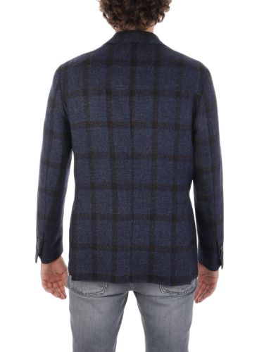 Picture of BORBONICI | Men's Overcheck Wool Blazer Jacket