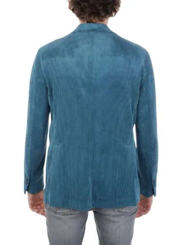 Picture of BORBONICI | Men's Ribbed Velvet Blazer Jacket