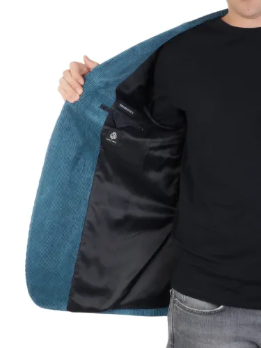 Picture of BORBONICI | Men's Ribbed Velvet Blazer Jacket