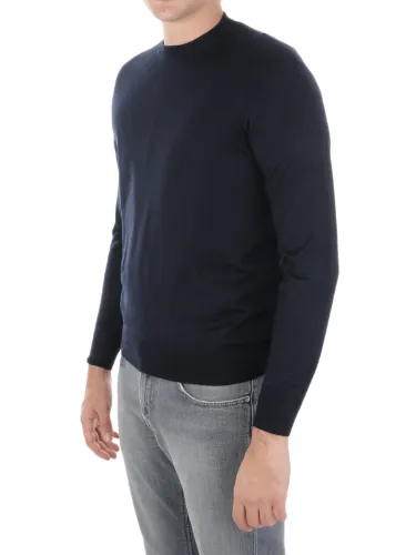 Picture of MAGAZZINO RICAMBI | Men's Cashmere and Silk Roundneck Sweater