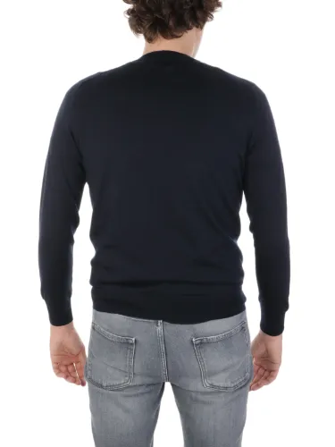 Picture of MAGAZZINO RICAMBI | Men's Cashmere and Silk Roundneck Sweater