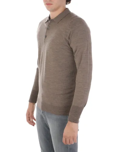 Picture of JOHN SMEDLEY | Men's Cotswold Polo Sweater