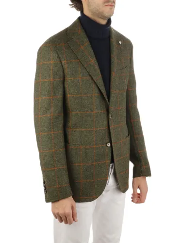 Picture of LBM 1911 | Men's Windowpane Wool Jacket
