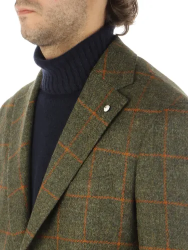 Picture of LBM 1911 | Men's Windowpane Wool Jacket