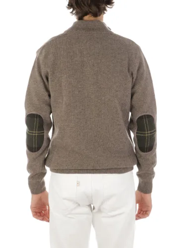 Picture of BARBOUR | Men's Holden Half Zip Wool Sweater