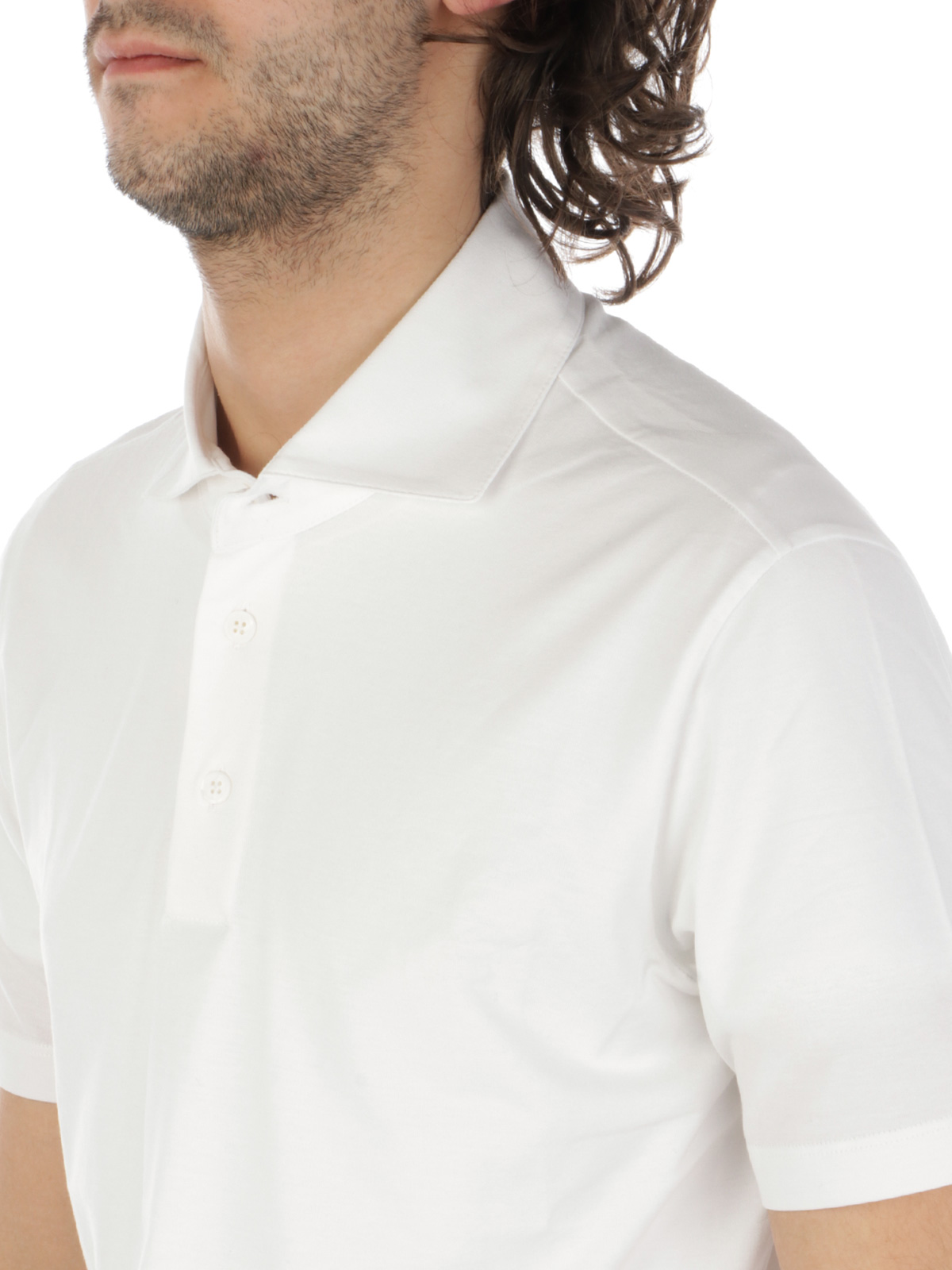 Picture of MAGAZZINO RICAMBI | Men's Polo Shirt In Stretch Cotton