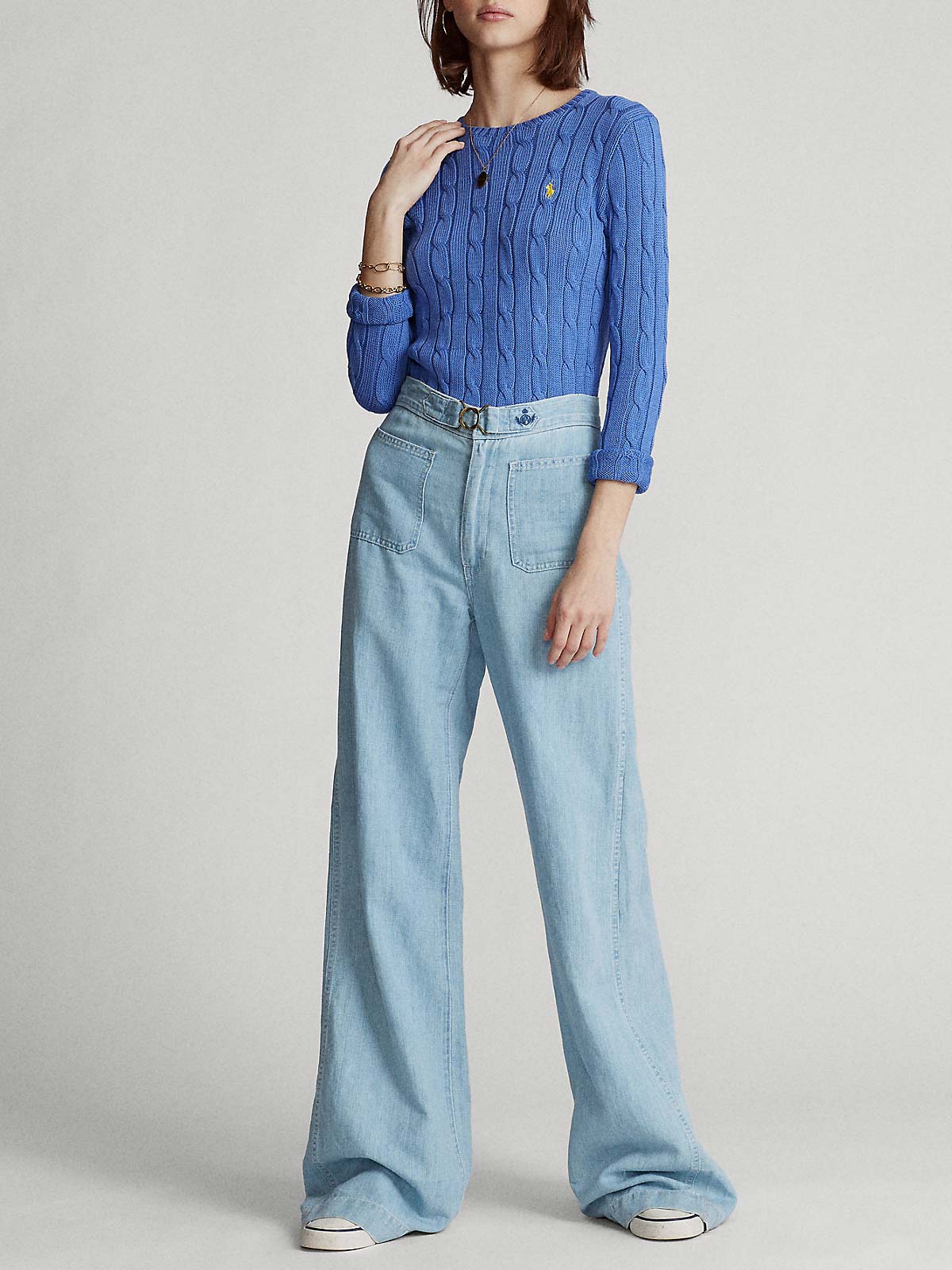 ralph lauren ladies cable knit jumper