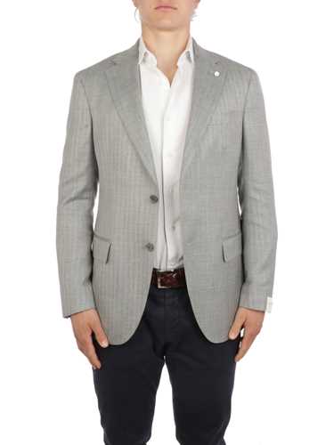Picture of LUIGI BIANCHI MANTOVA | Men's Wool and Silk Blazer