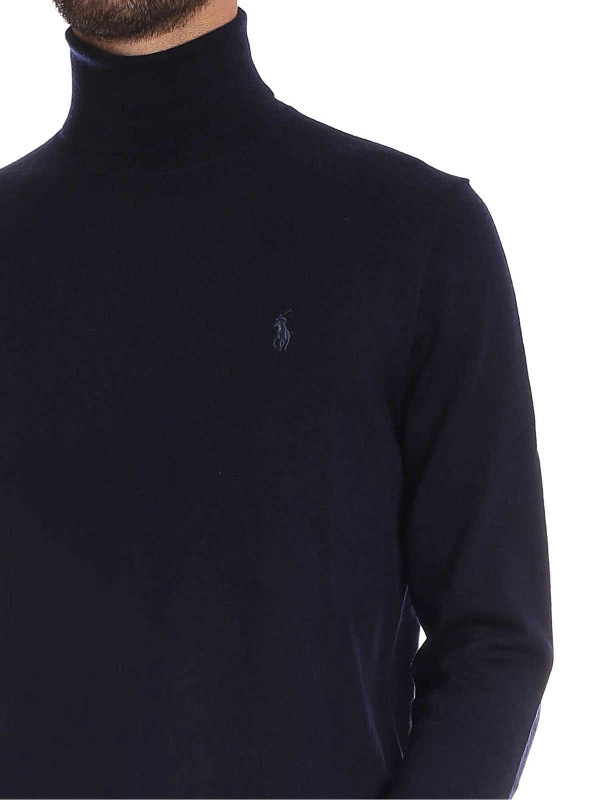 POLO RALPH LAUREN Dolcevita Uomo in Merino Hunter Navy | 710771090002 |  Botta \u0026 B Abbigliamento