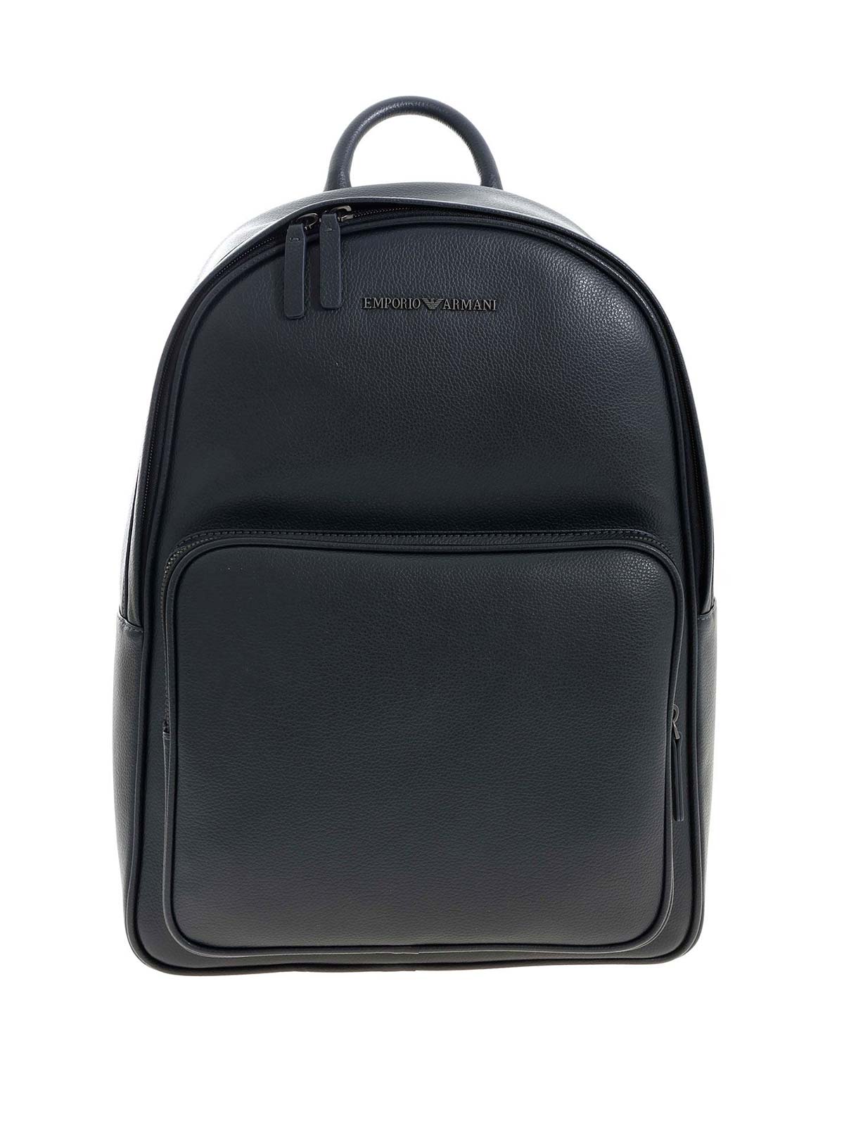 emporio armani leather backpack