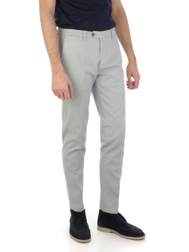 Picture of BRIGLIA | Men's Trousers In Textured Stretch Cotton
