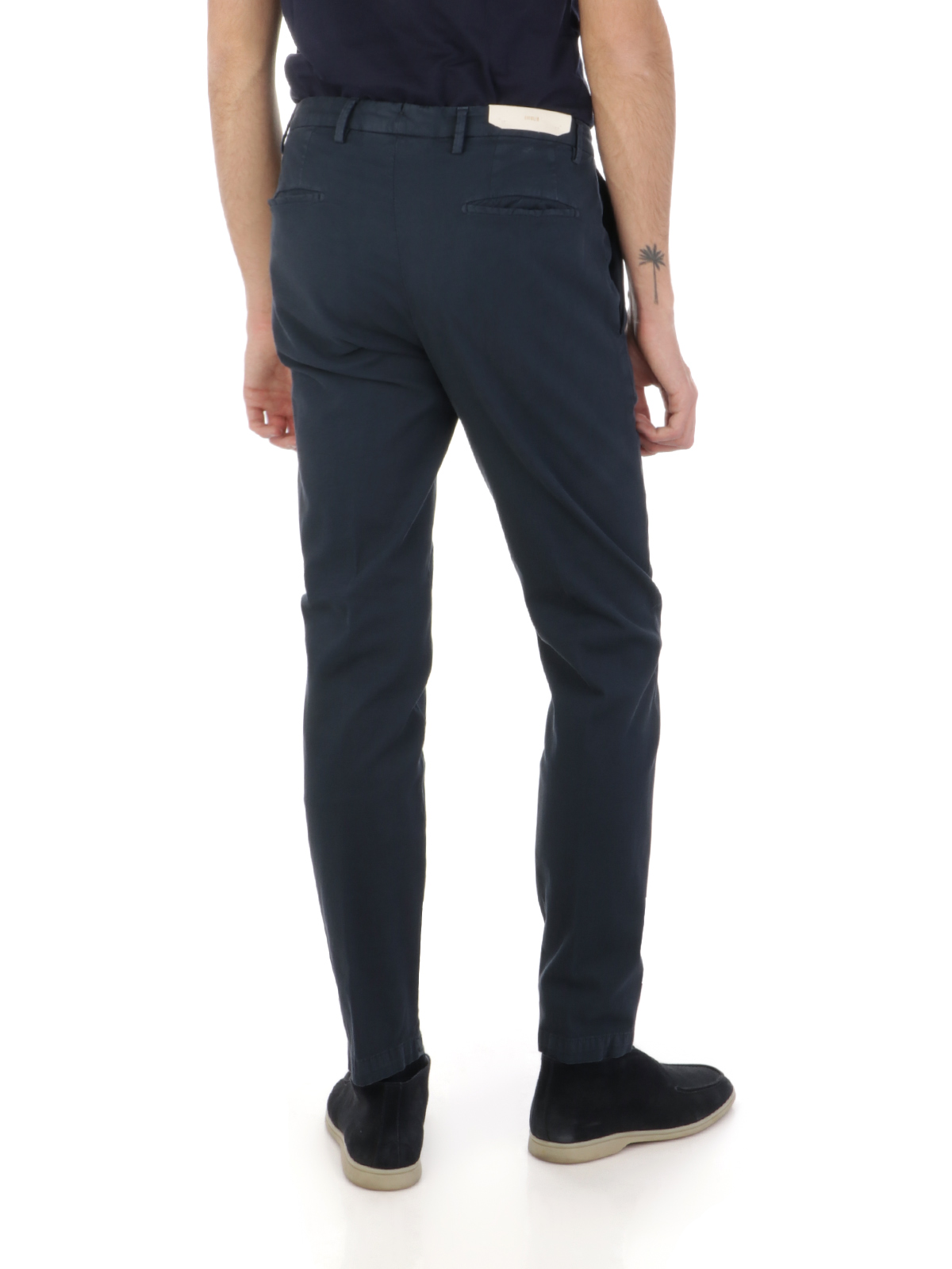 Picture of BRIGLIA | Men's Trousers In Textured Stretch Cotton