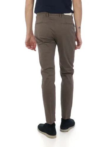 Picture of BRIGLIA | Men's Trousers In Smooth Stretch Cotton