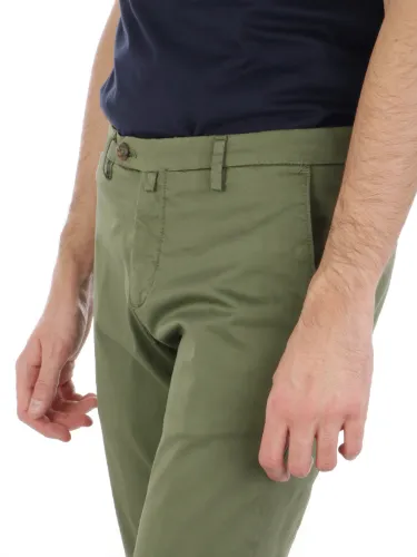 Picture of BRIGLIA | Men's Trousers In Smooth Stretch Cotton