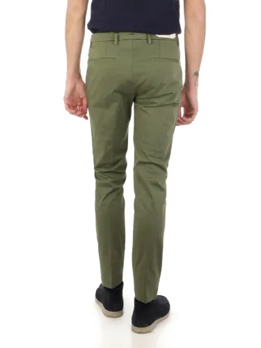 Picture of BRIGLIA | Men's Trousers In Smooth Stretch Cotton