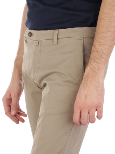 Picture of BRIGLIA | Men's Trousers In Smooth Stretch Cotton