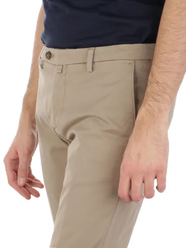 Picture of BRIGLIA | Men's Trousers In Smooth Stretch Cotton