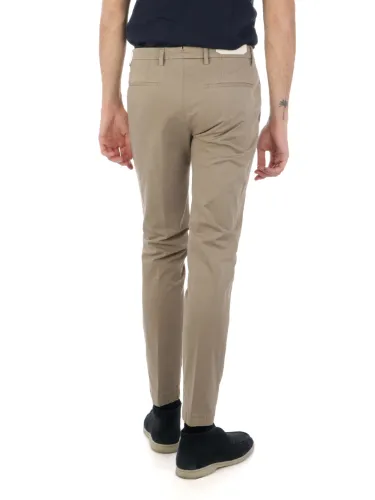 Picture of BRIGLIA | Men's Trousers In Smooth Stretch Cotton