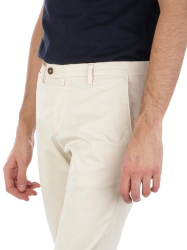 Picture of BRIGLIA | Men's Trousers In Smooth Stretch Cotton