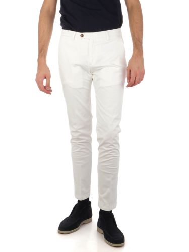 Picture of BRIGLIA | Men's Trousers In Smooth Stretch Cotton