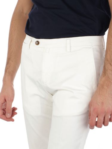 Picture of BRIGLIA | Men's Trousers In Smooth Stretch Cotton
