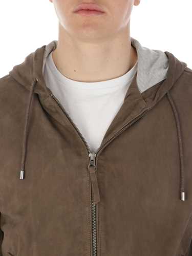 Picture of PROLEATHER | Men's Suede Hooded Jacket