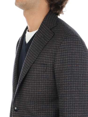 Immagine di BARBA | Giacca Uomo in Lana e Cashmere Pied de Poule