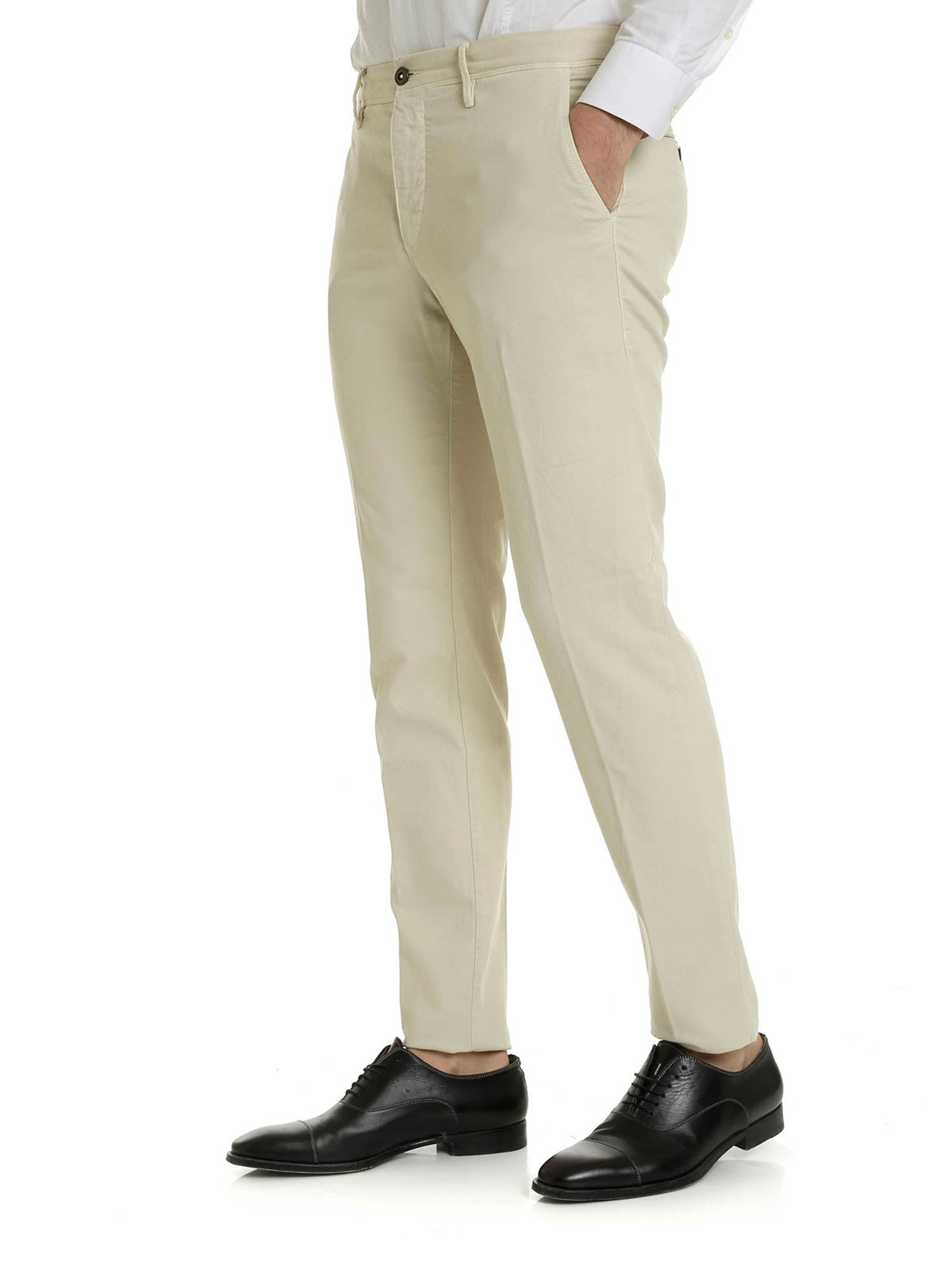 INCOTEX SLACKS trousers 'Slim Fit' cream