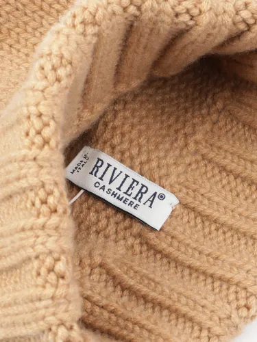 Picture of RIVIERA CASHMERE | Unisex Plain Knit Cashmere Beanie