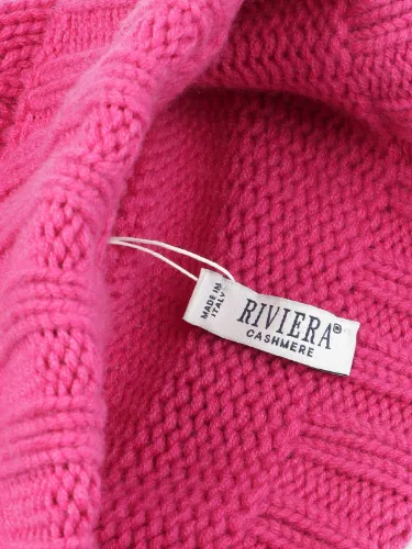 Picture of RIVIERA CASHMERE | Unisex Plain Knit Cashmere Beanie