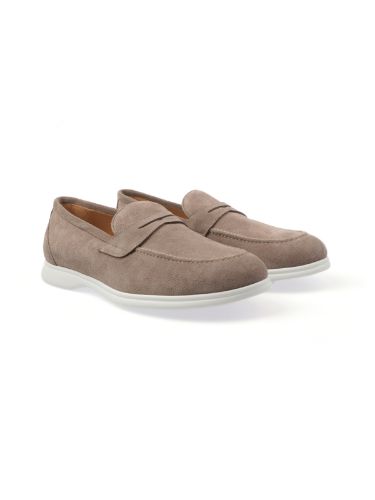 Picture of KITON | Men's Suede Loafers with Band