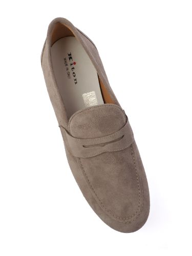 Picture of KITON | Men's Suede Loafers with Band