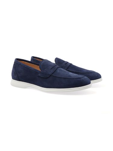 Picture of KITON | Men's Suede Loafers with Band