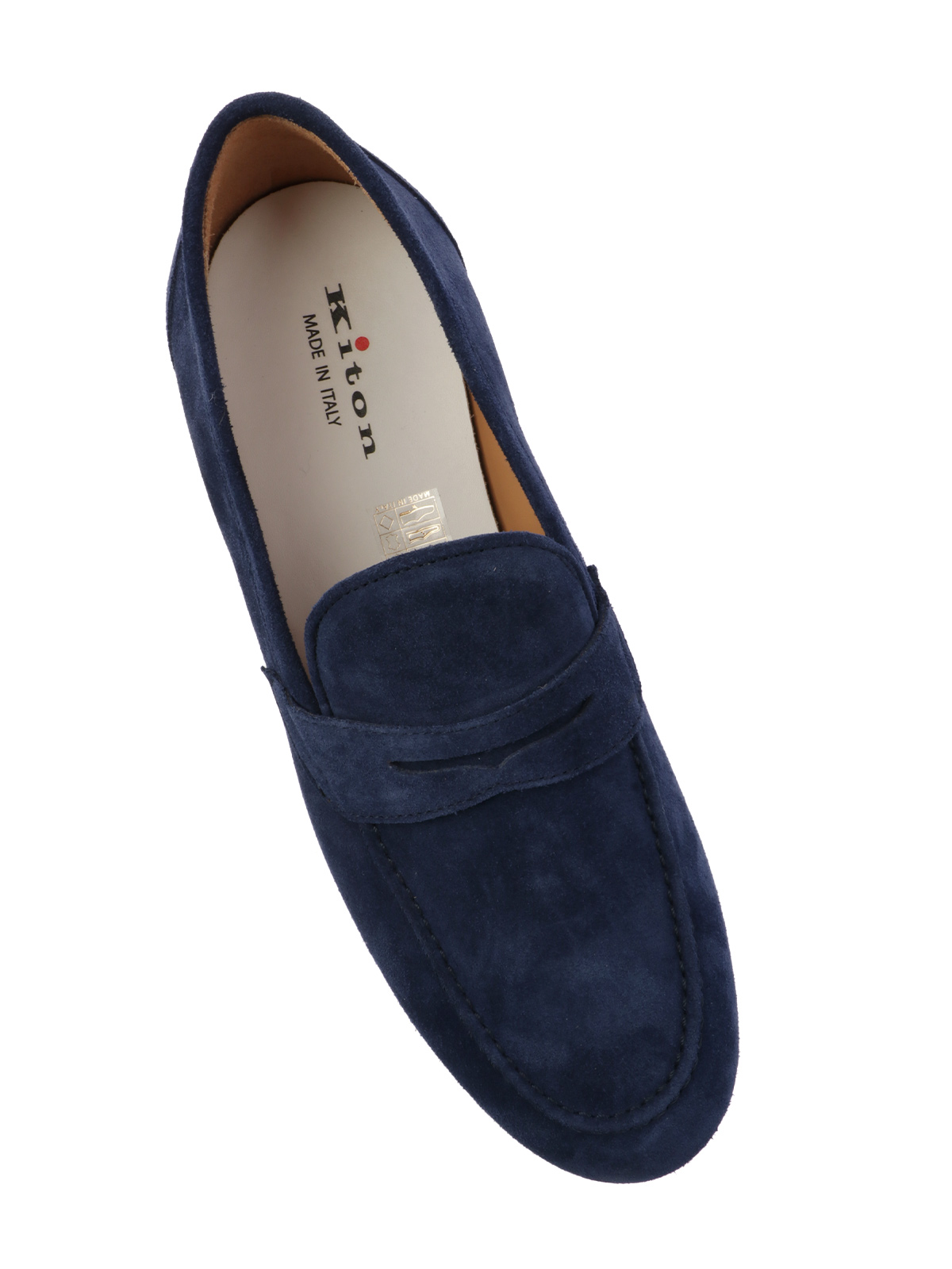 Picture of KITON | Men's Suede Loafers with Band