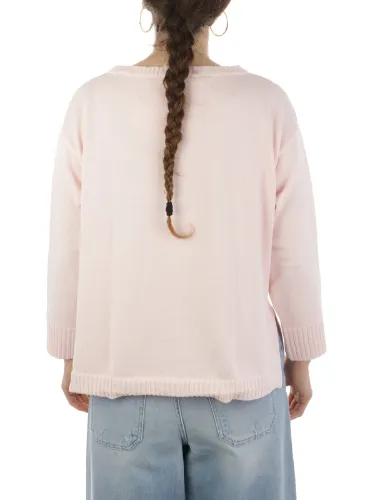 Picture of ROSSOPURO | Women's Crew Neck Sweater in Cotton