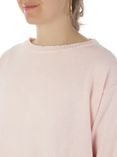 Picture of ROSSOPURO | Women's Crew Neck Sweater in Cotton