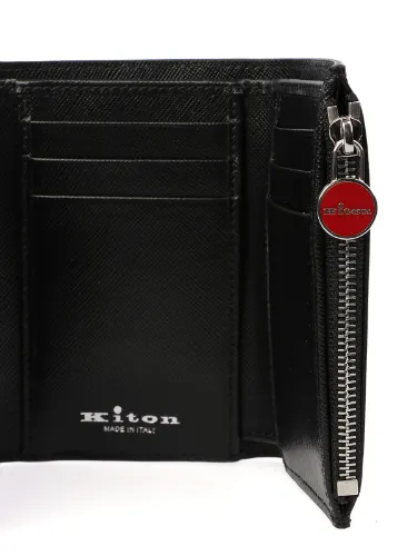 Picture of KITON | Men's Leather Wallet with Purse
