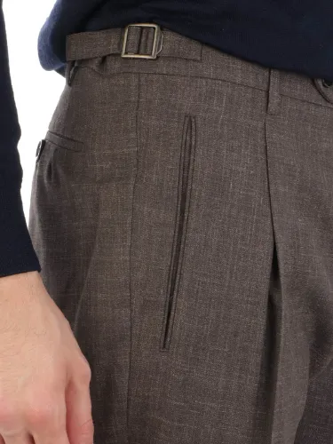 Immagine di BERWICH | Pantaloni Uomo Retro in Lana e Seta