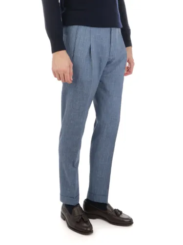 Immagine di BERWICH | Pantaloni Uomo Retro in Lana e Seta