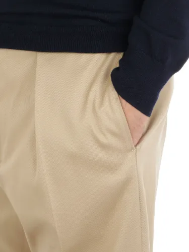 Picture of BERWICH | Men's Chiaia Stretch Cotton Trousers