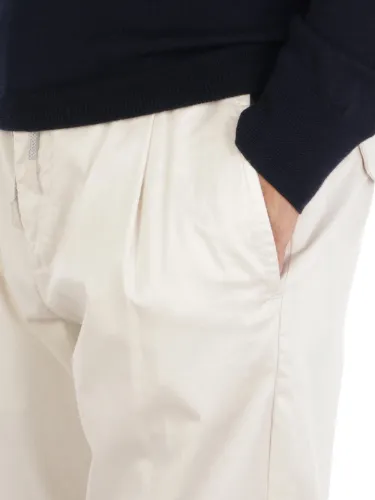 Picture of ELEVENTY | Men's Regimental Stretch Cotton Trousers