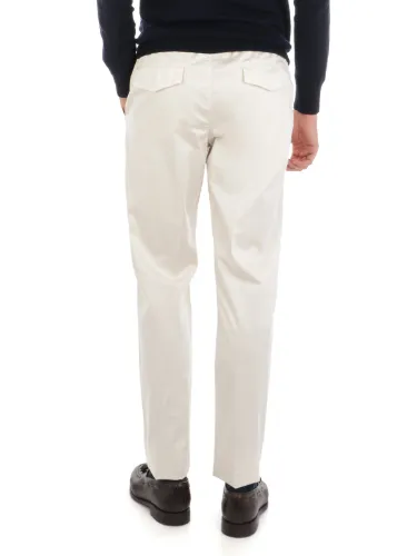 Picture of ELEVENTY | Men's Regimental Stretch Cotton Trousers