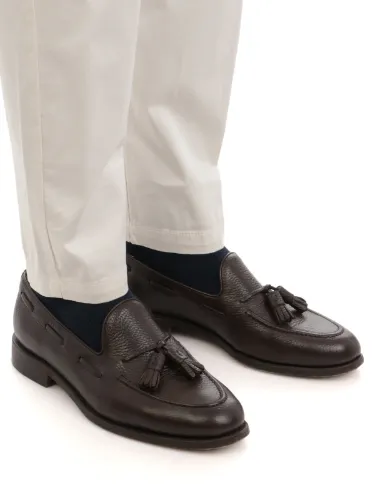 Picture of ELEVENTY | Men's Regimental Stretch Cotton Trousers